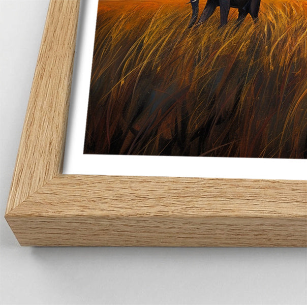 Elephant Herd Sunset Black Black culture wall art view 76
