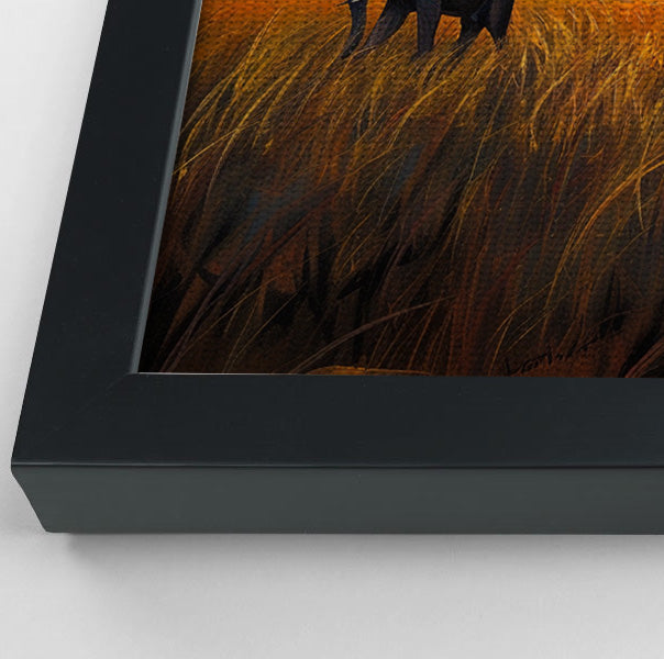 Elephant Herd Sunset Black Black culture wall art view 28