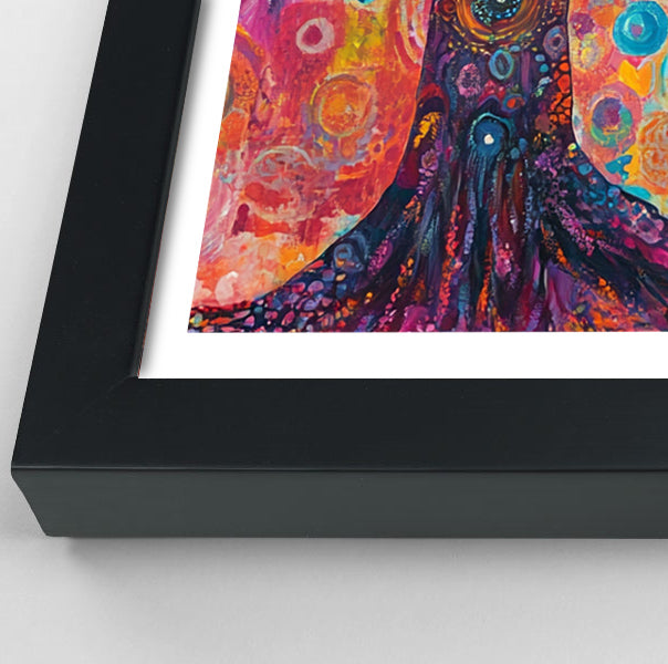 Black Woman Tree Meditation African American wall art view 70