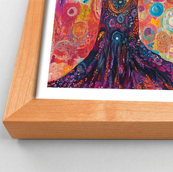 Black Woman Tree Meditation African American wall art view 82