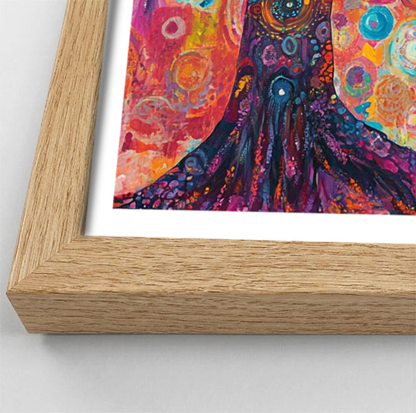 Black Woman Tree Meditation African American wall art view 76
