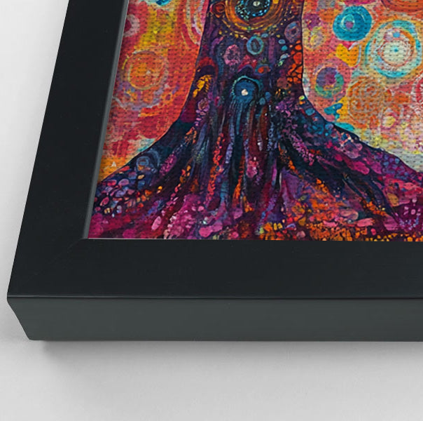 Black Woman Tree Meditation African American wall art view 28