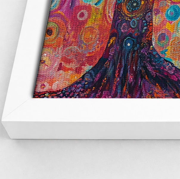 Black Woman Tree Meditation African American wall art view 64
