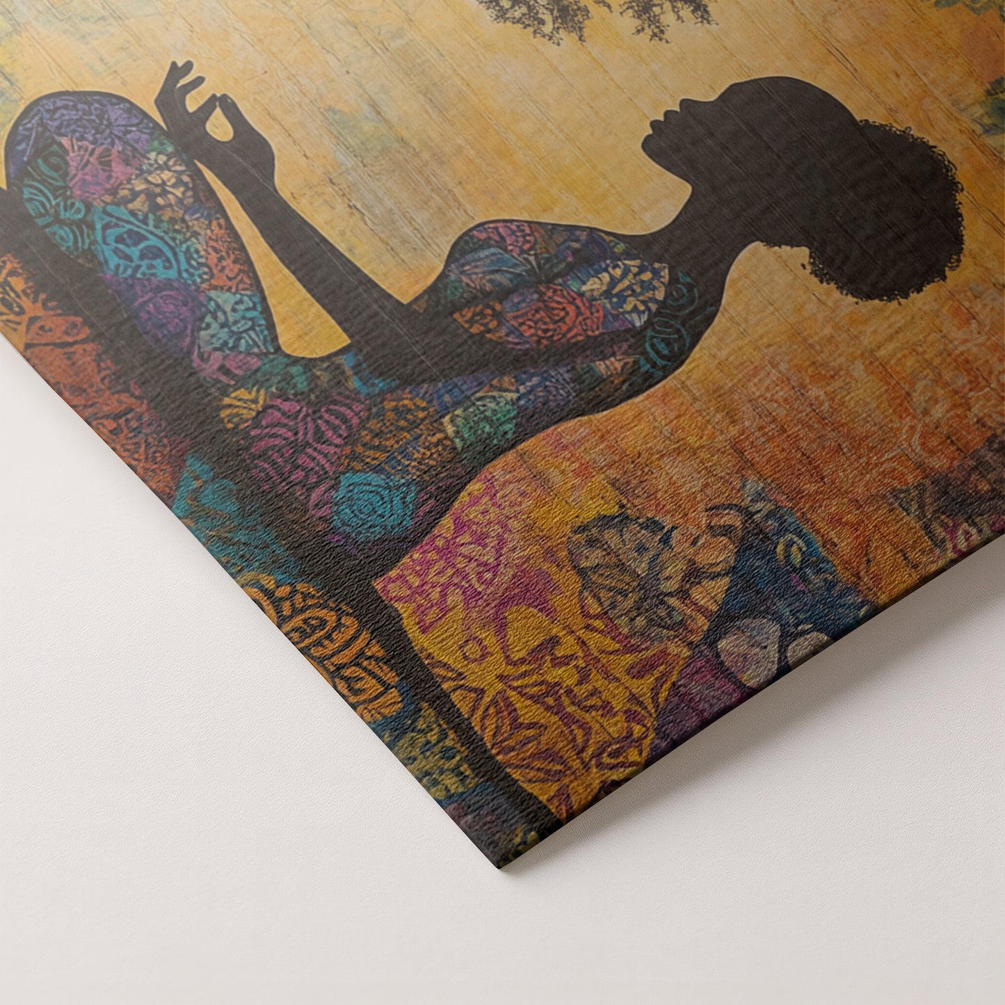 Black Woman Tree of Life African American wall art artwork by MoomZee Artwork