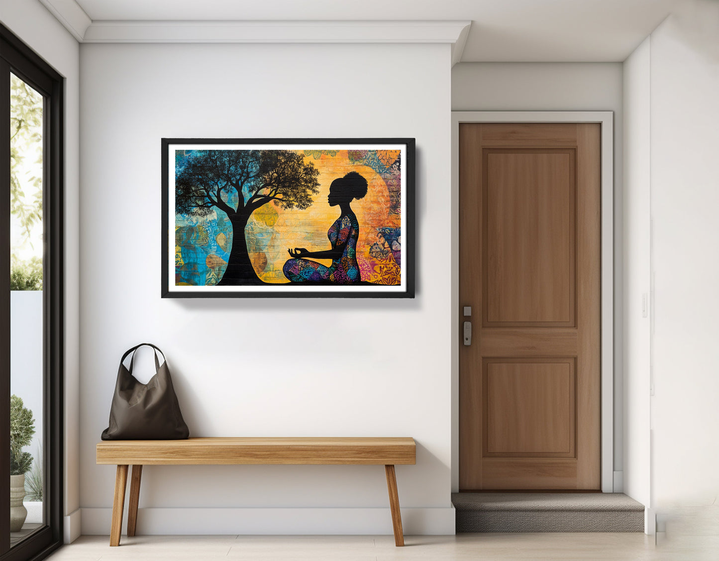 Black Woman Tree of Life African American wall art view 71