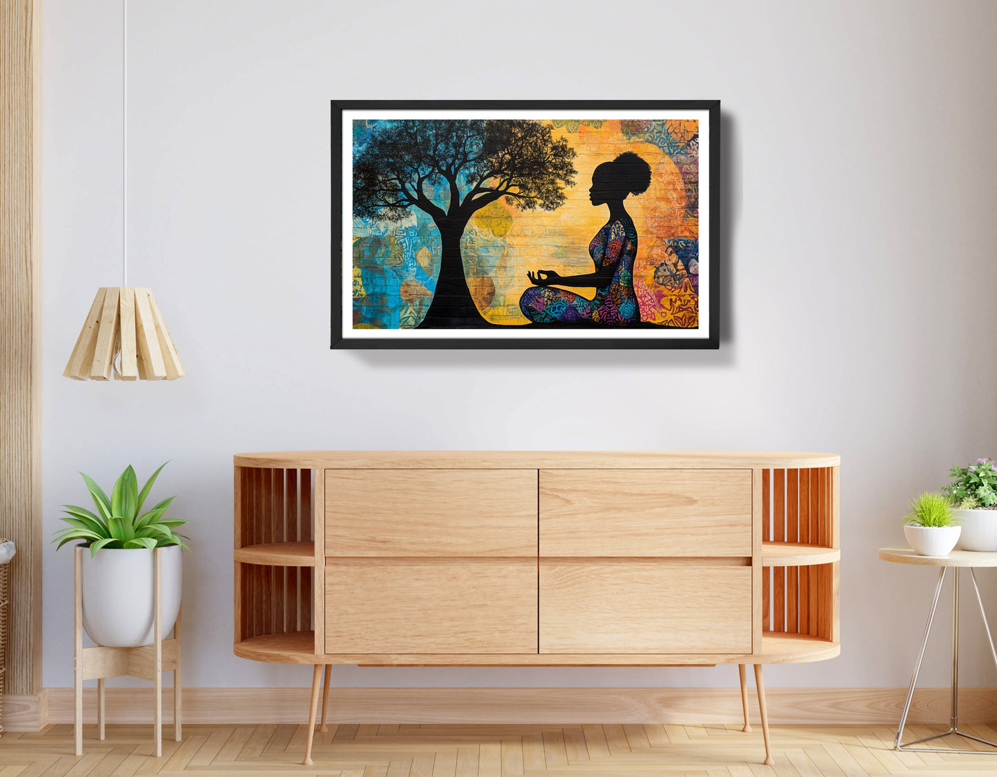 Black Woman Tree of Life African American wall art view 68