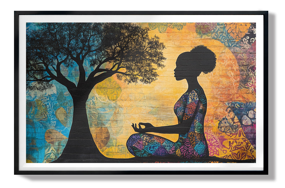 Black Woman Tree of Life African American wall art view 67