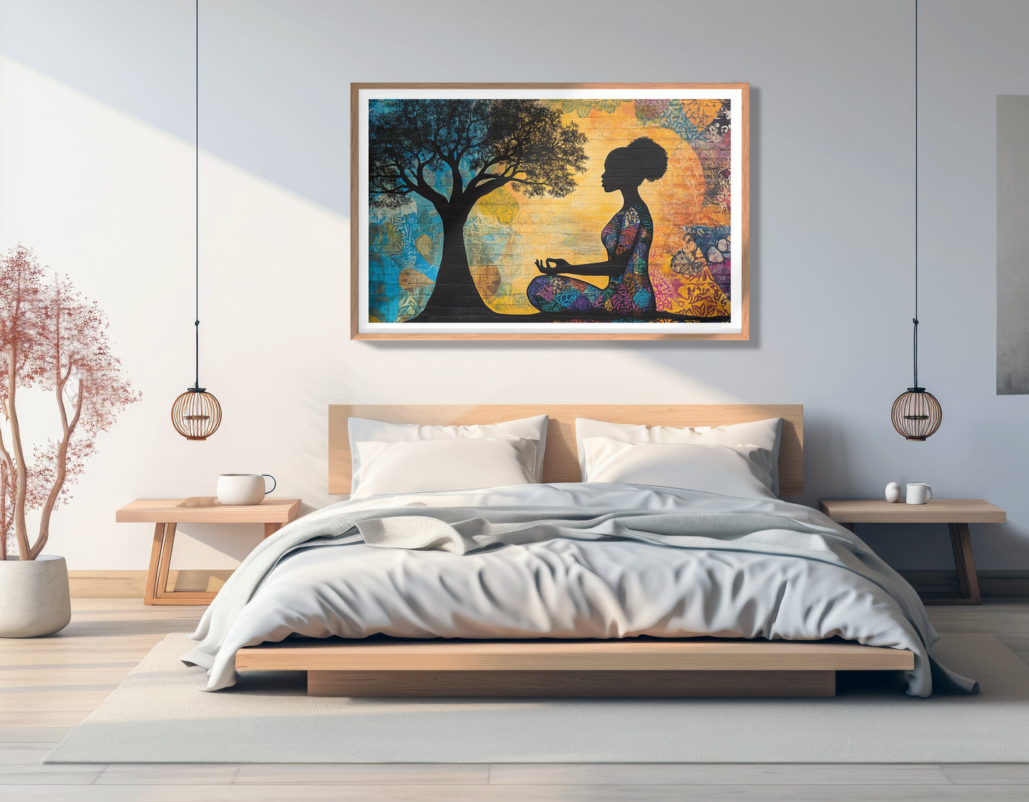 Black Woman Tree of Life African American wall art view 81