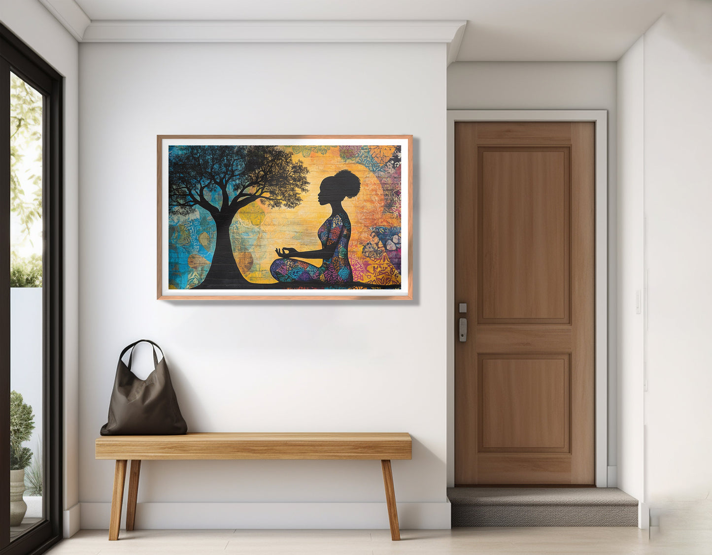 Black Woman Tree of Life African American wall art view 83