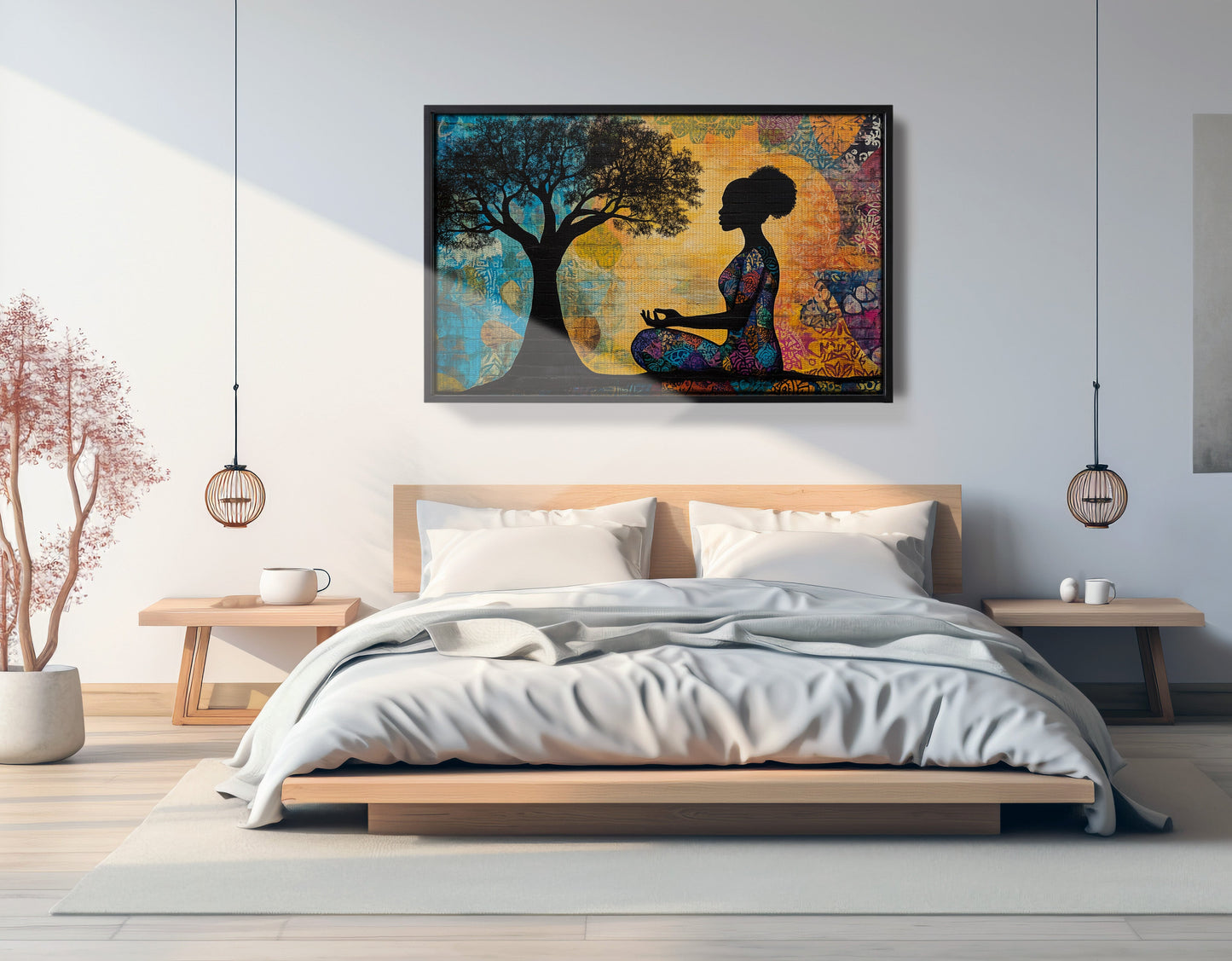 Black Woman Tree of Life African American wall art view 27