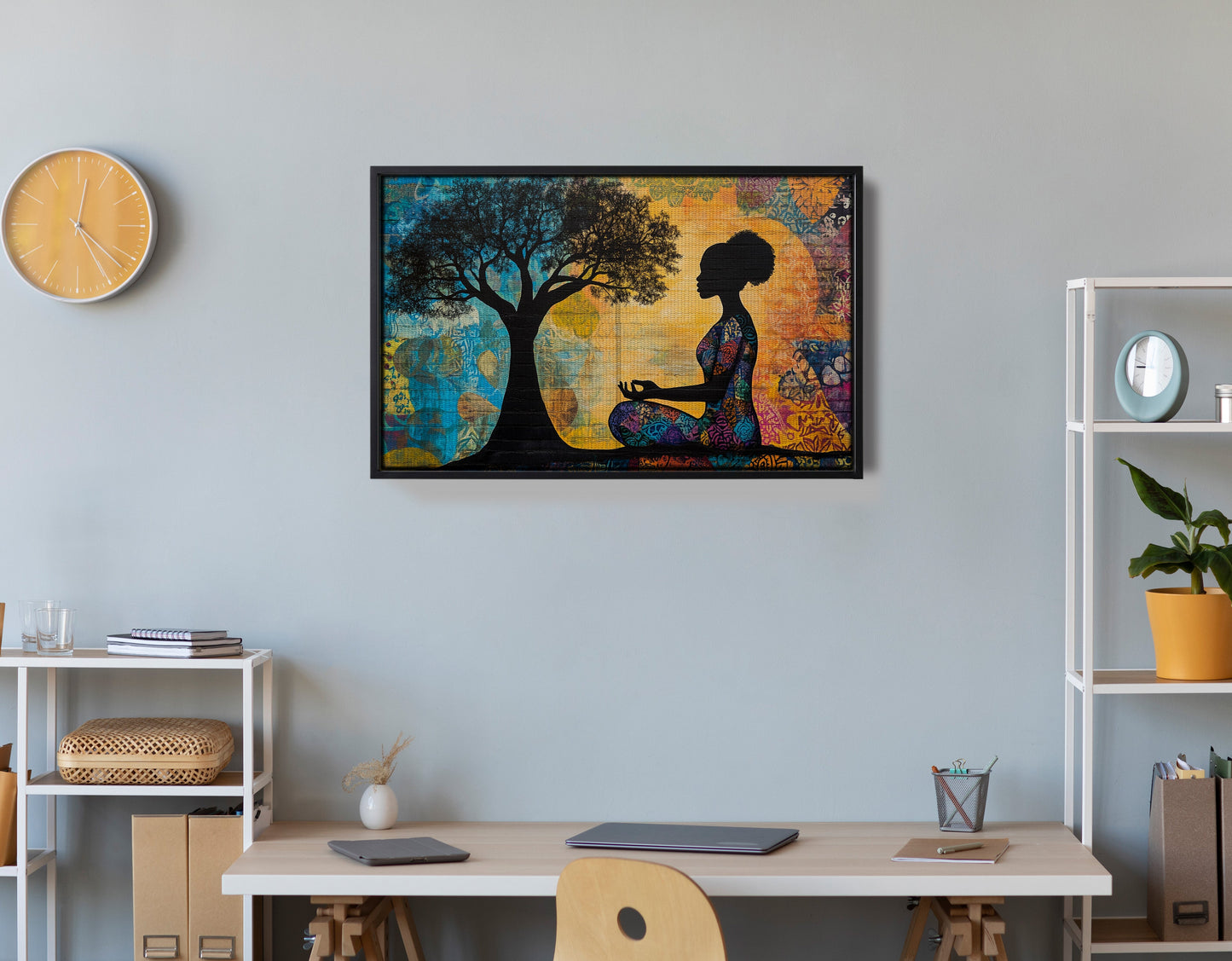 Black Woman Tree of Life African American wall art view 30