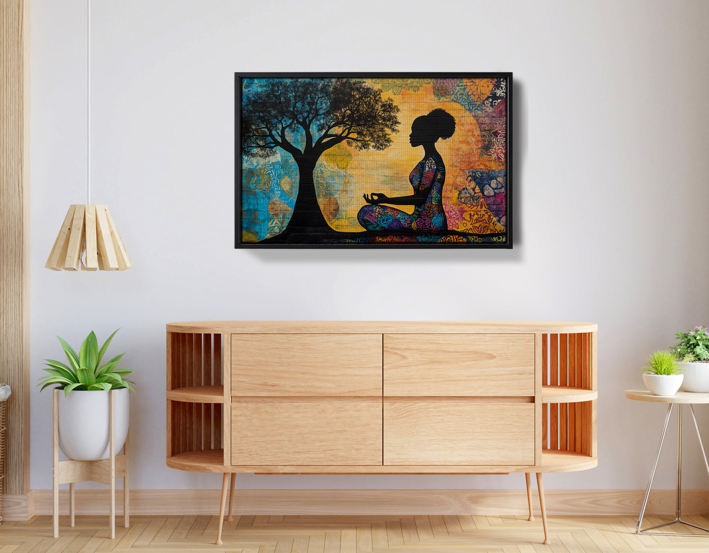 Black Woman Tree of Life African American wall art view 26