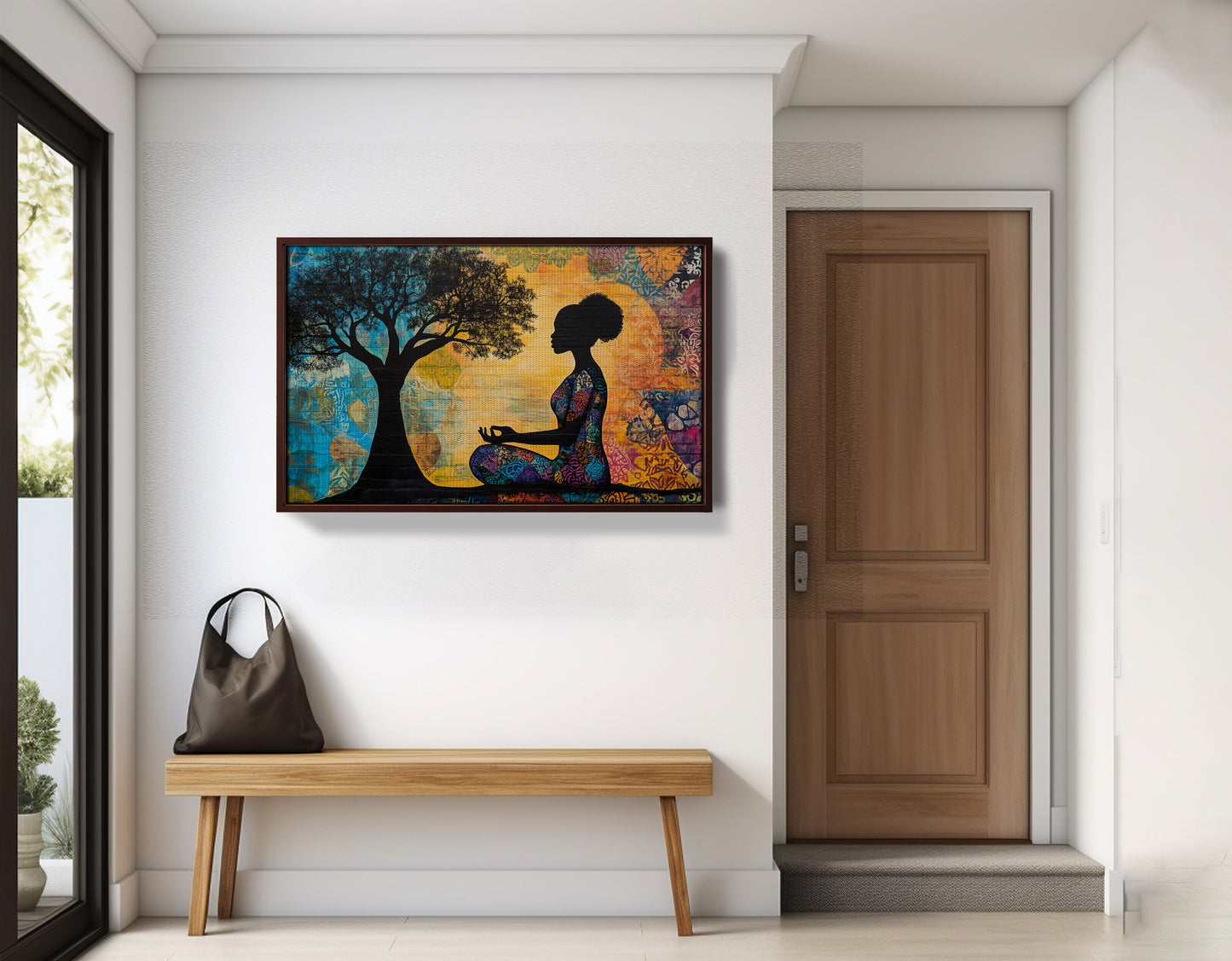 Black Woman Tree of Life African American wall art view 35
