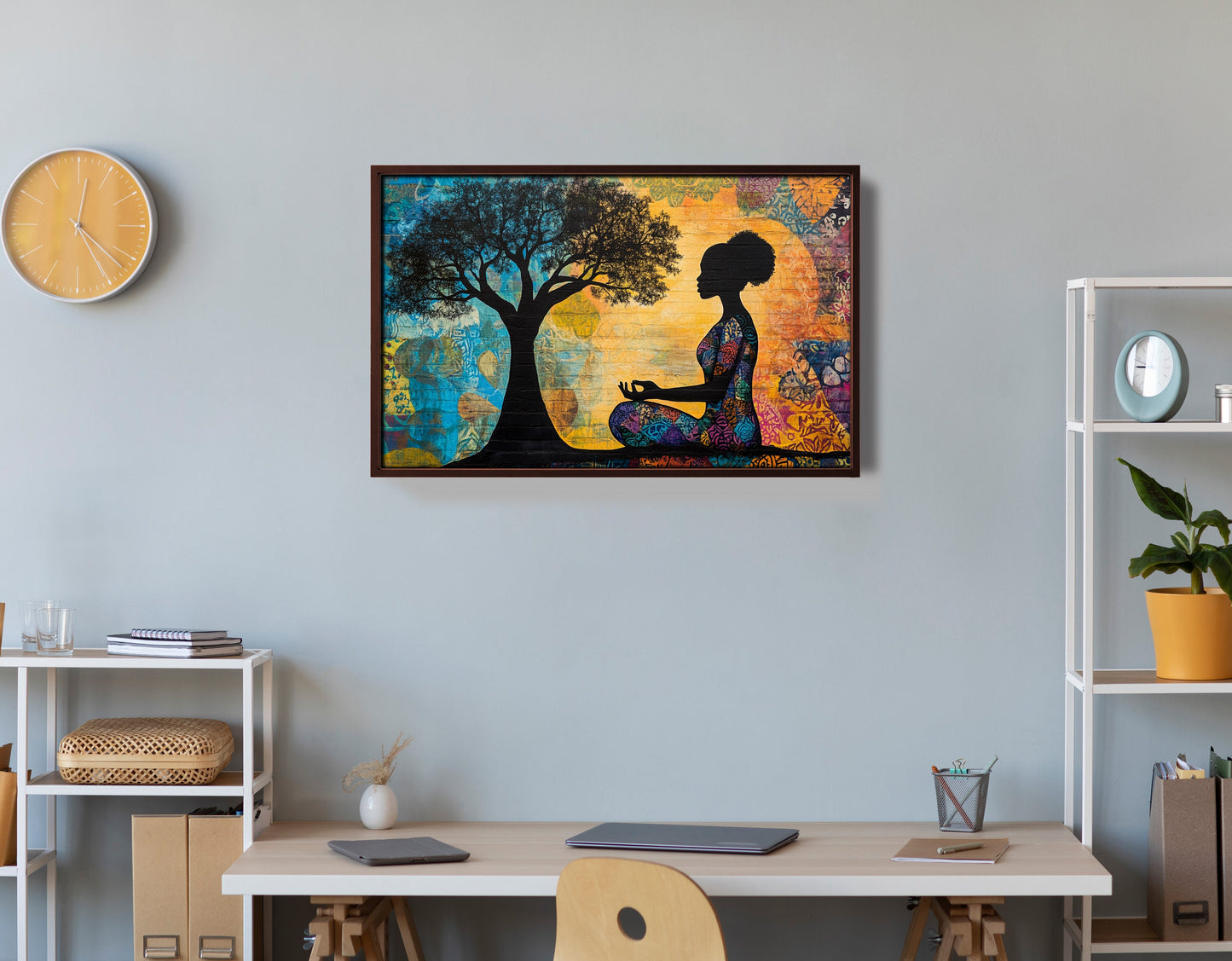 Black Woman Tree of Life African American wall art view 36