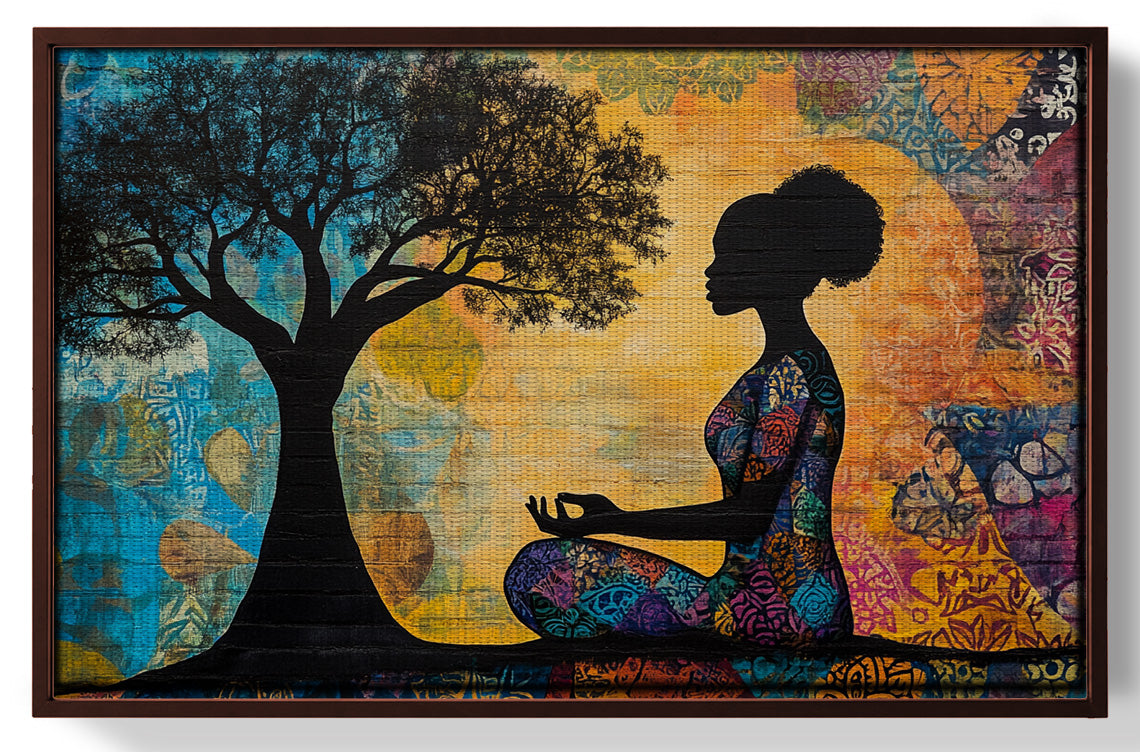 Black Woman Tree of Life African American wall art view 31
