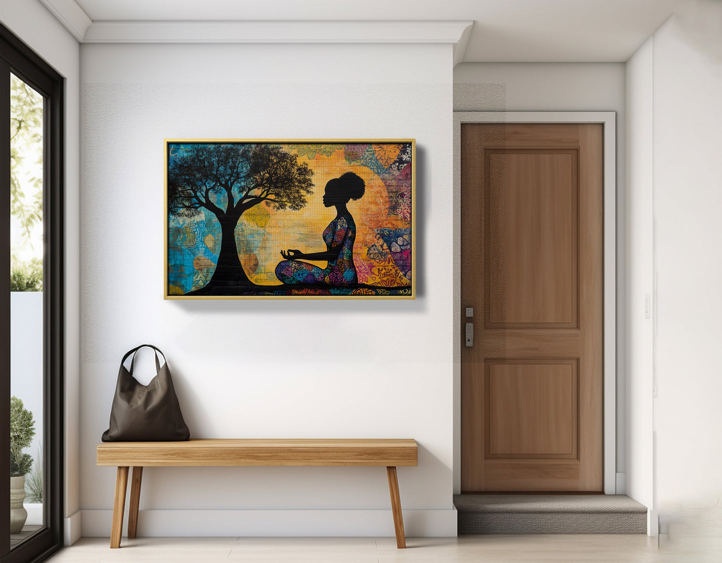 Black Woman Tree of Life African American wall art view 41