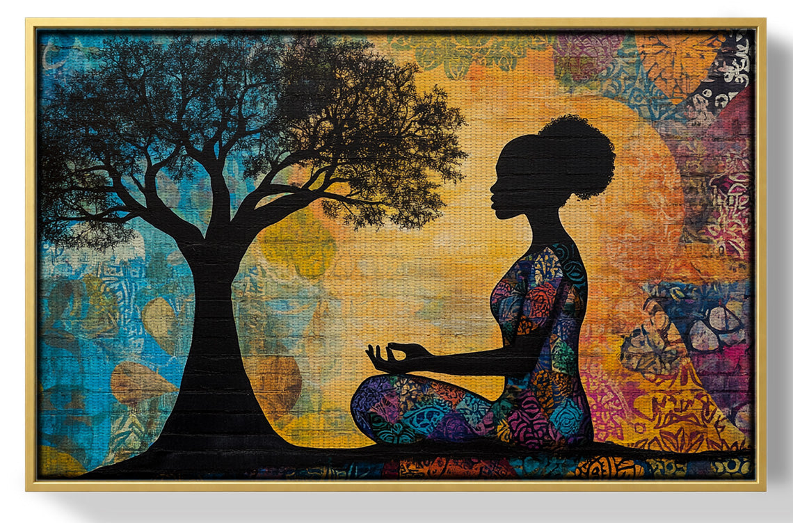 Black Woman Tree of Life African American wall art view 37