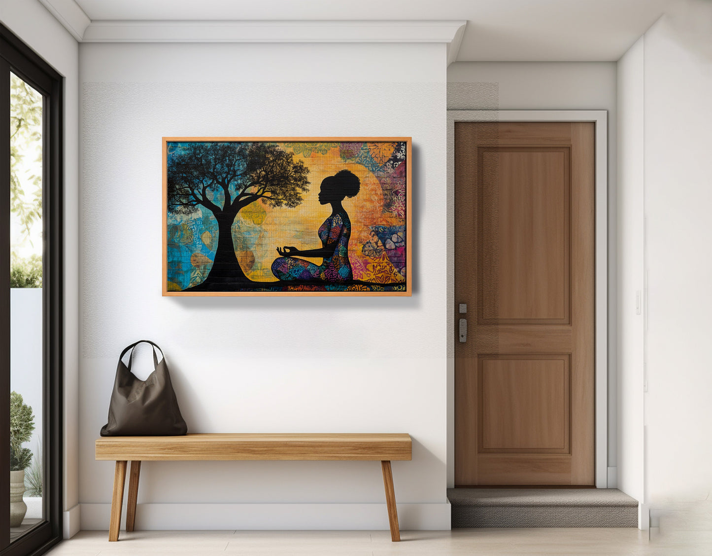 Black Woman Tree of Life African American wall art view 47
