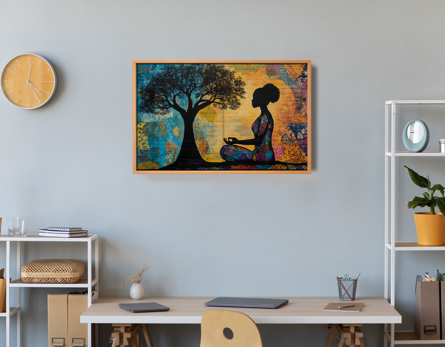 Black Woman Tree of Life African American wall art view 48