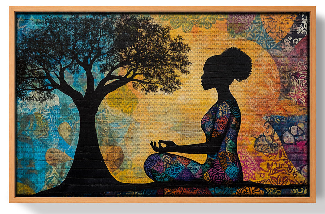 Black Woman Tree of Life African American wall art view 43
