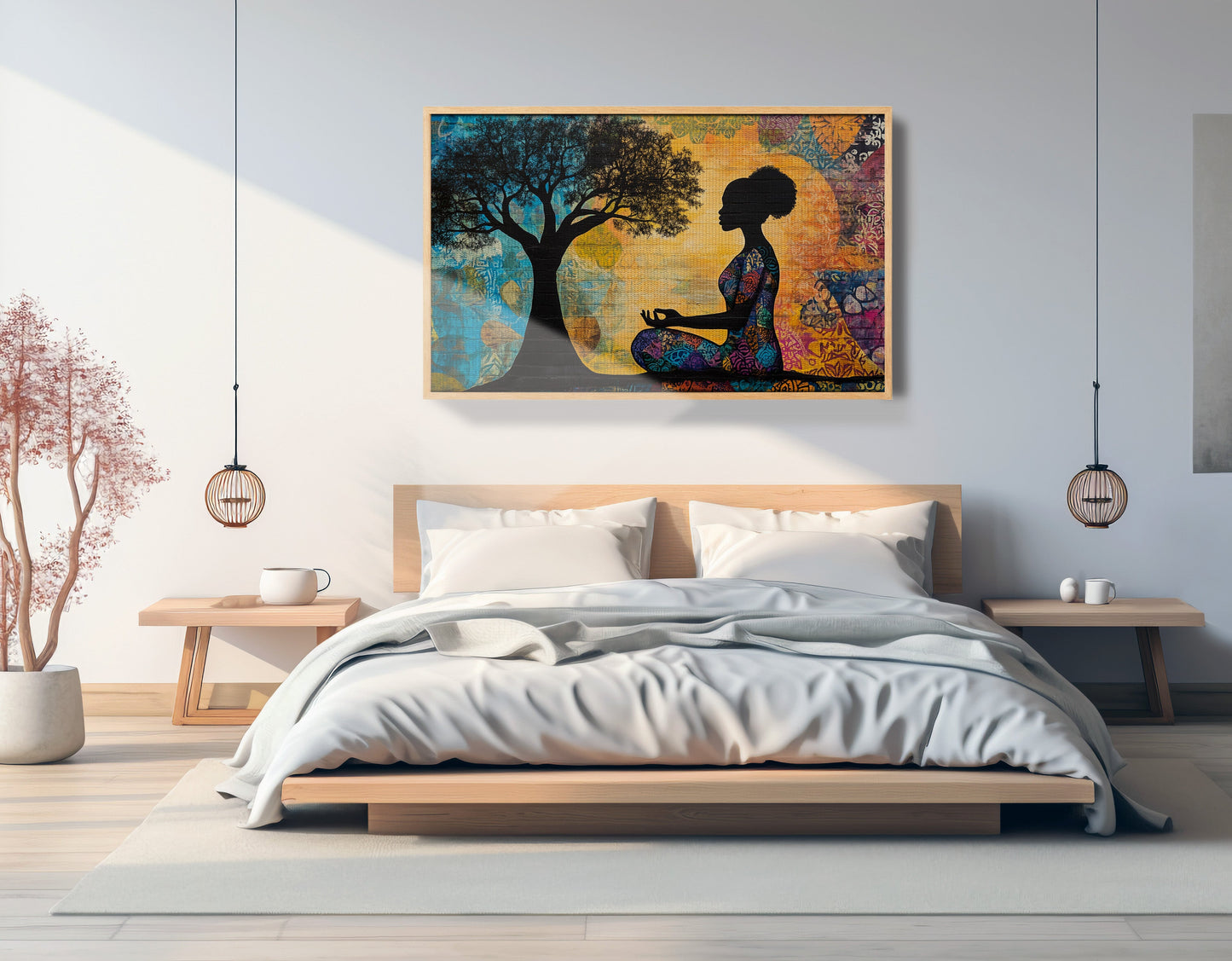 Black Woman Tree of Life African American wall art view 51