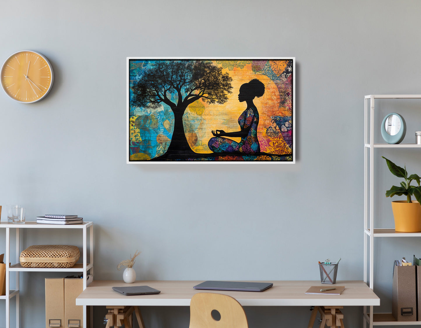 Black Woman Tree of Life African American wall art view 66