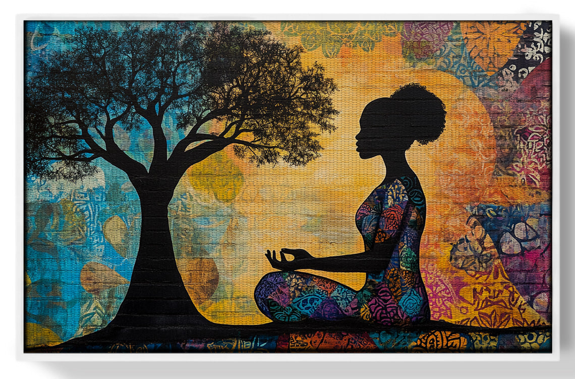 Black Woman Tree of Life African American wall art view 61
