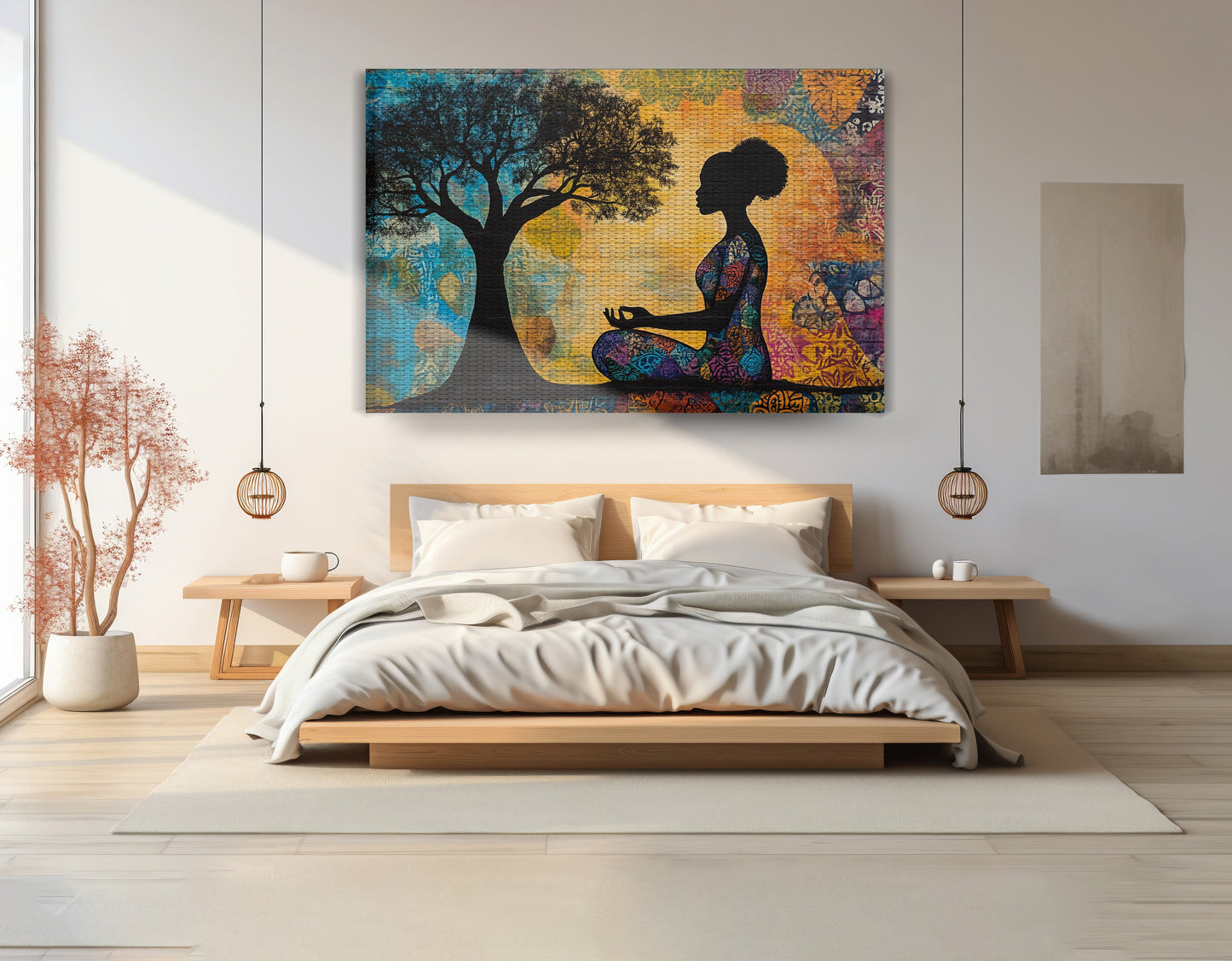 Black Woman Tree of Life African American wall art view 15