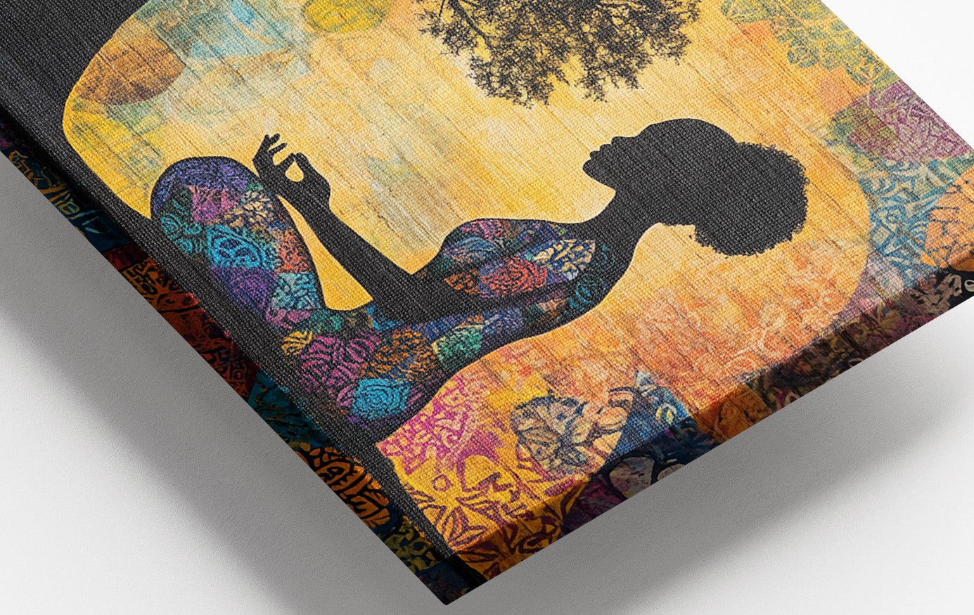 Black Woman Tree of Life African American wall art view 16