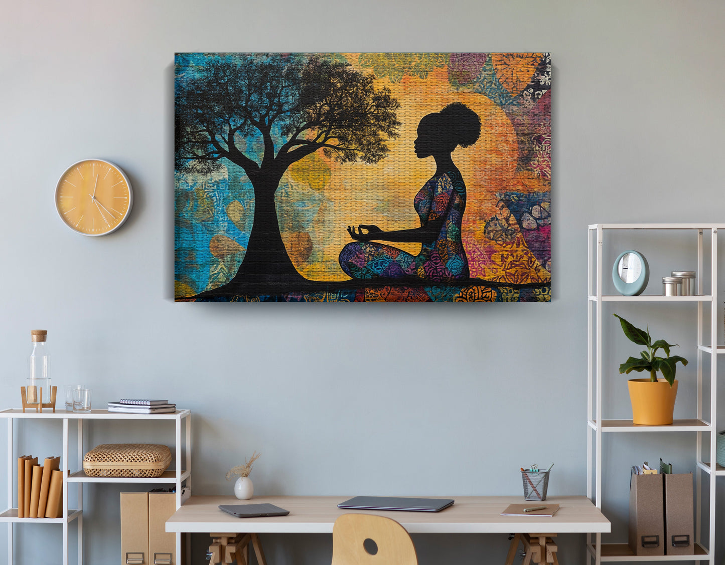 Black Woman Tree of Life African American wall art view 18