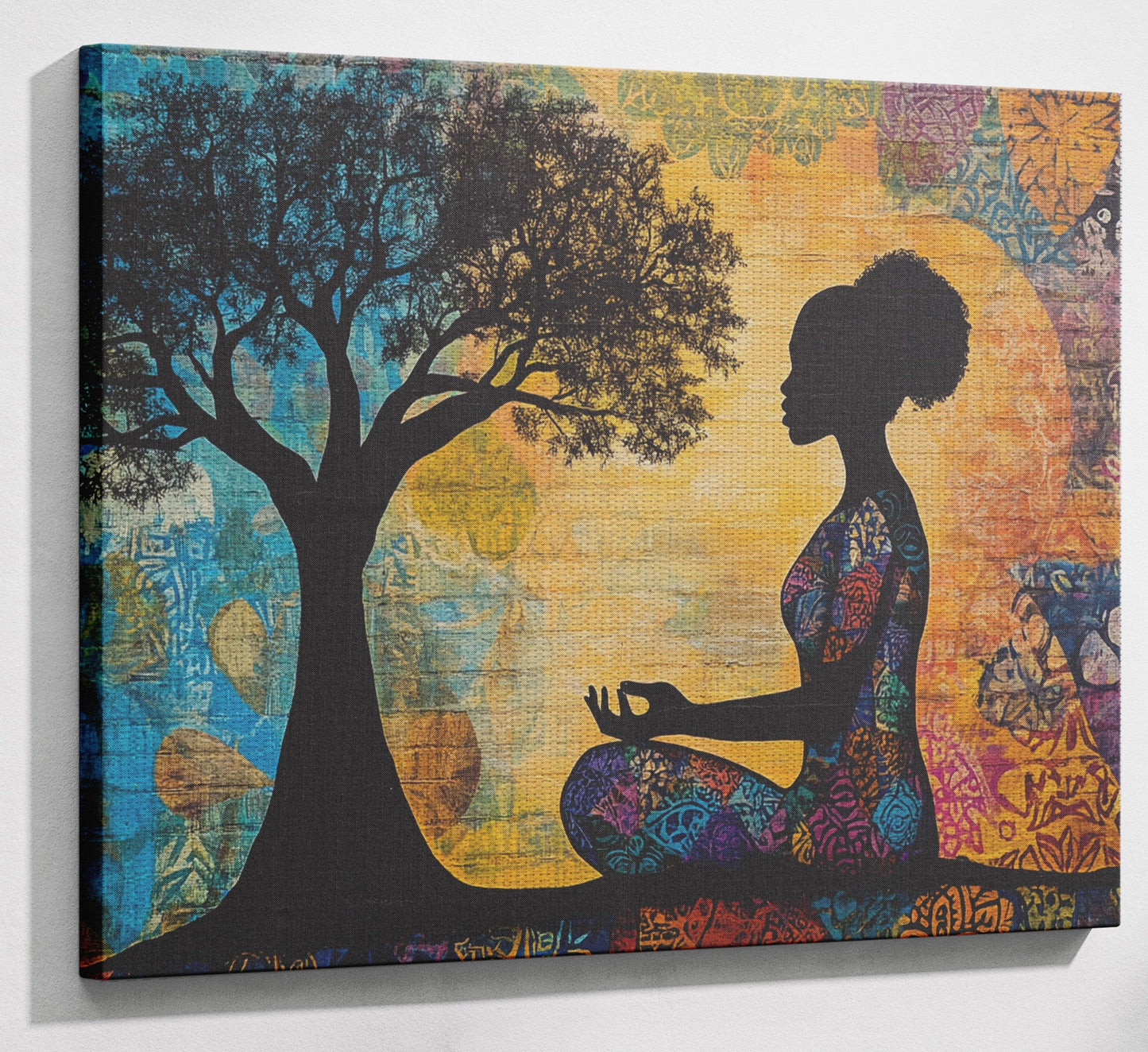 Black Woman Tree of Life African American wall art view 13