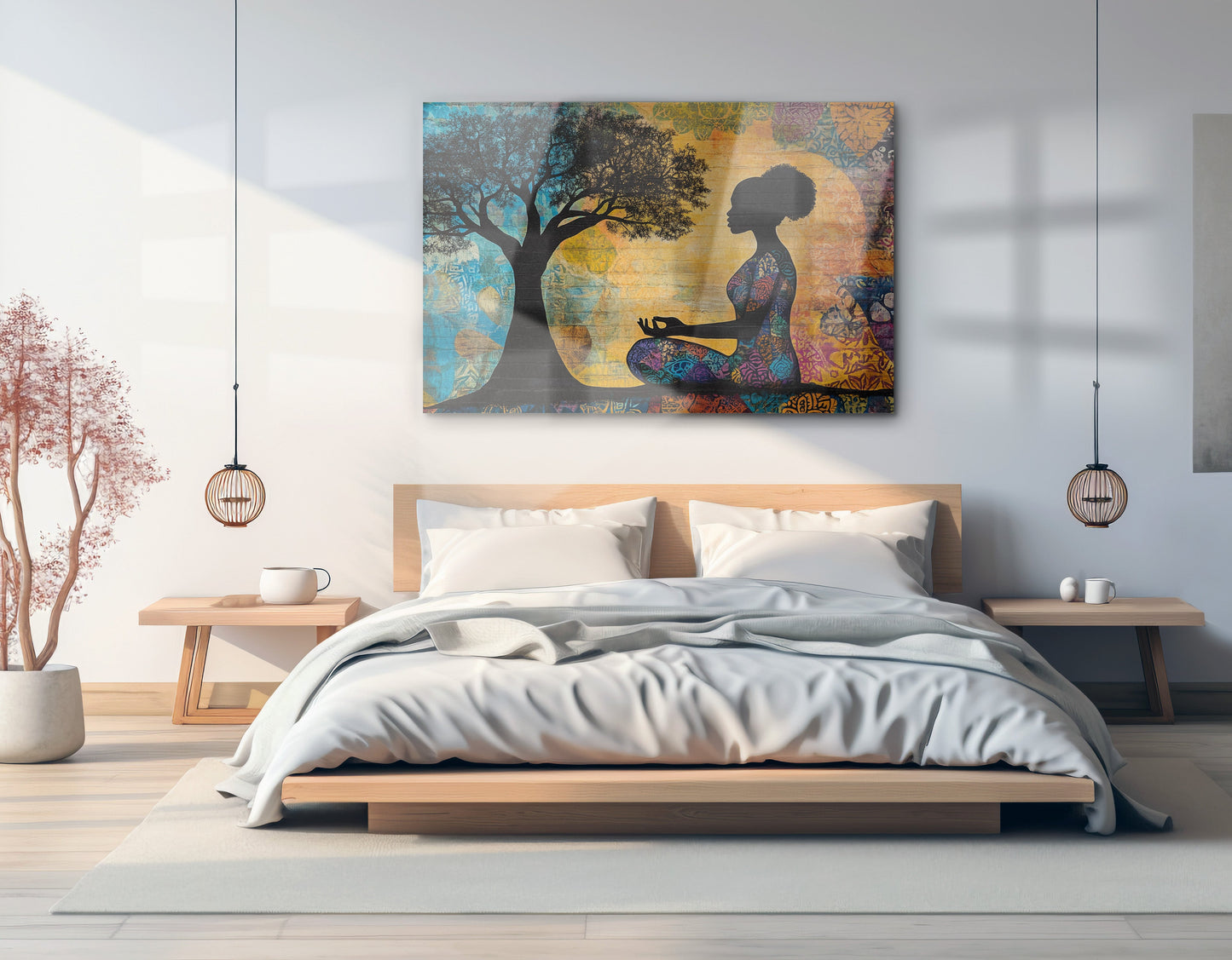 Black Woman Tree of Life African American wall art view 21