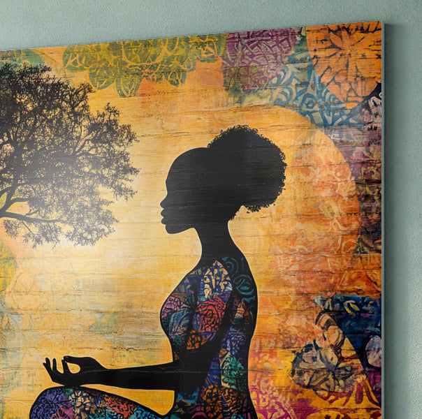 Black Woman Tree of Life African American wall art view 22