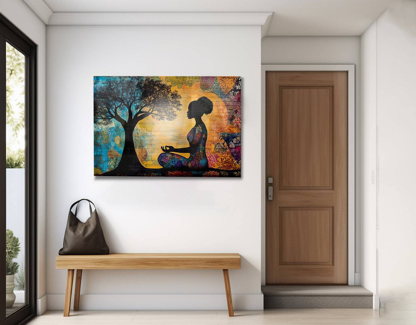 Black Woman Tree of Life African American wall art view 23