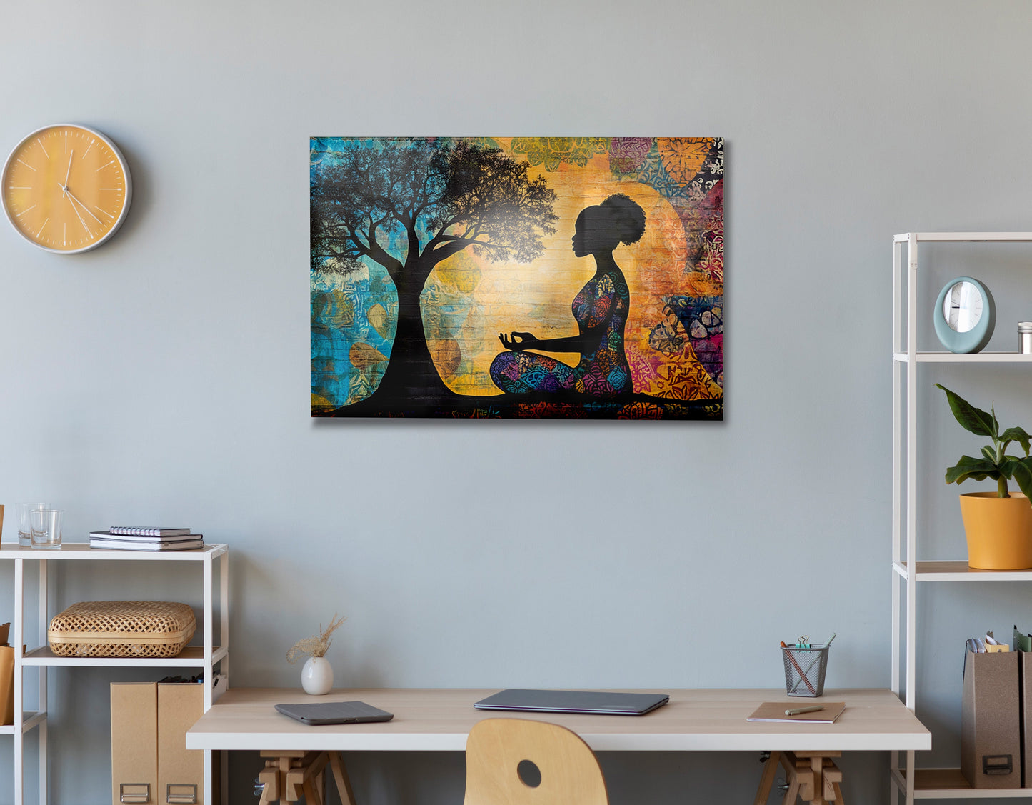 Black Woman Tree of Life African American wall art view 24