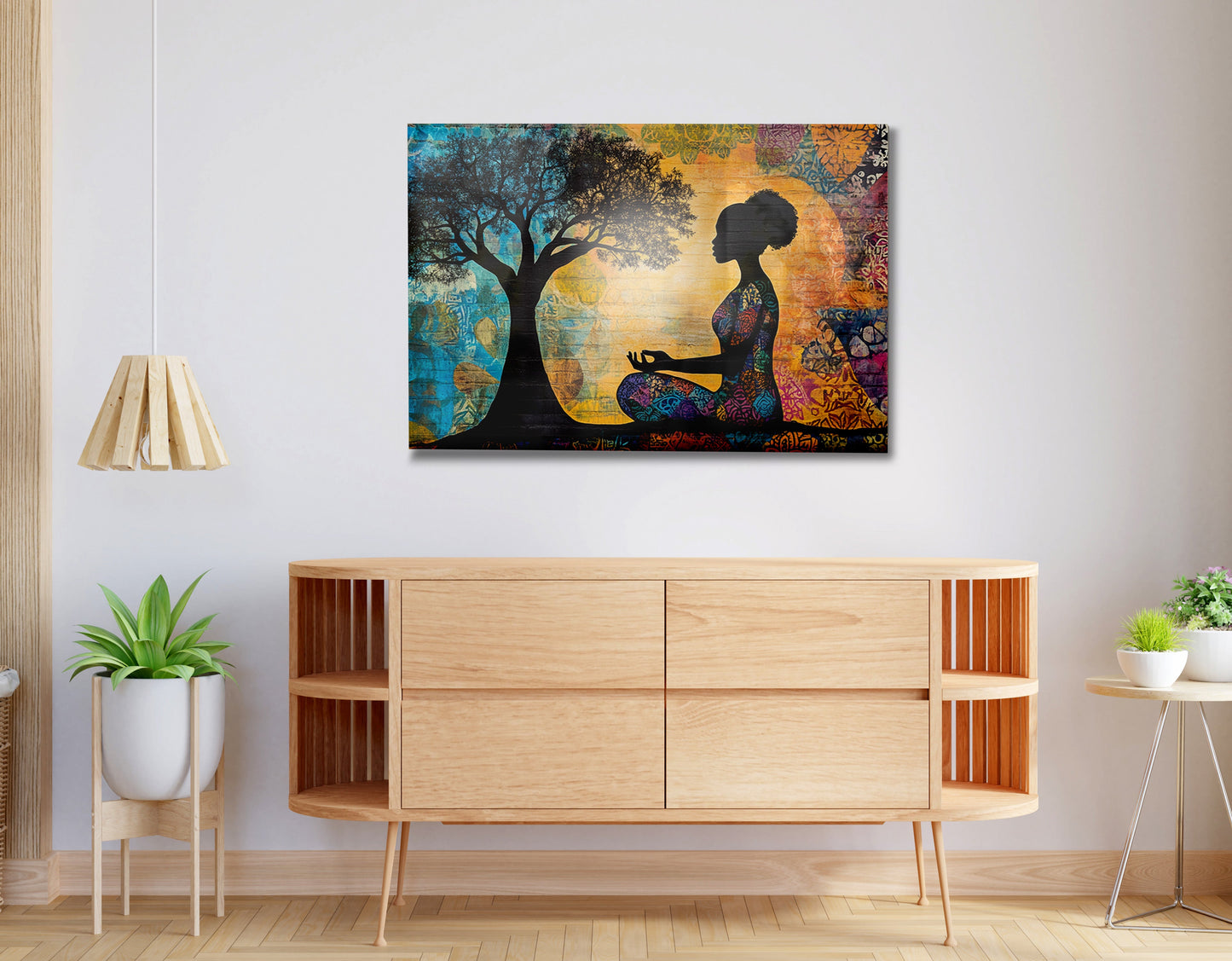 Black Woman Tree of Life African American wall art view 20