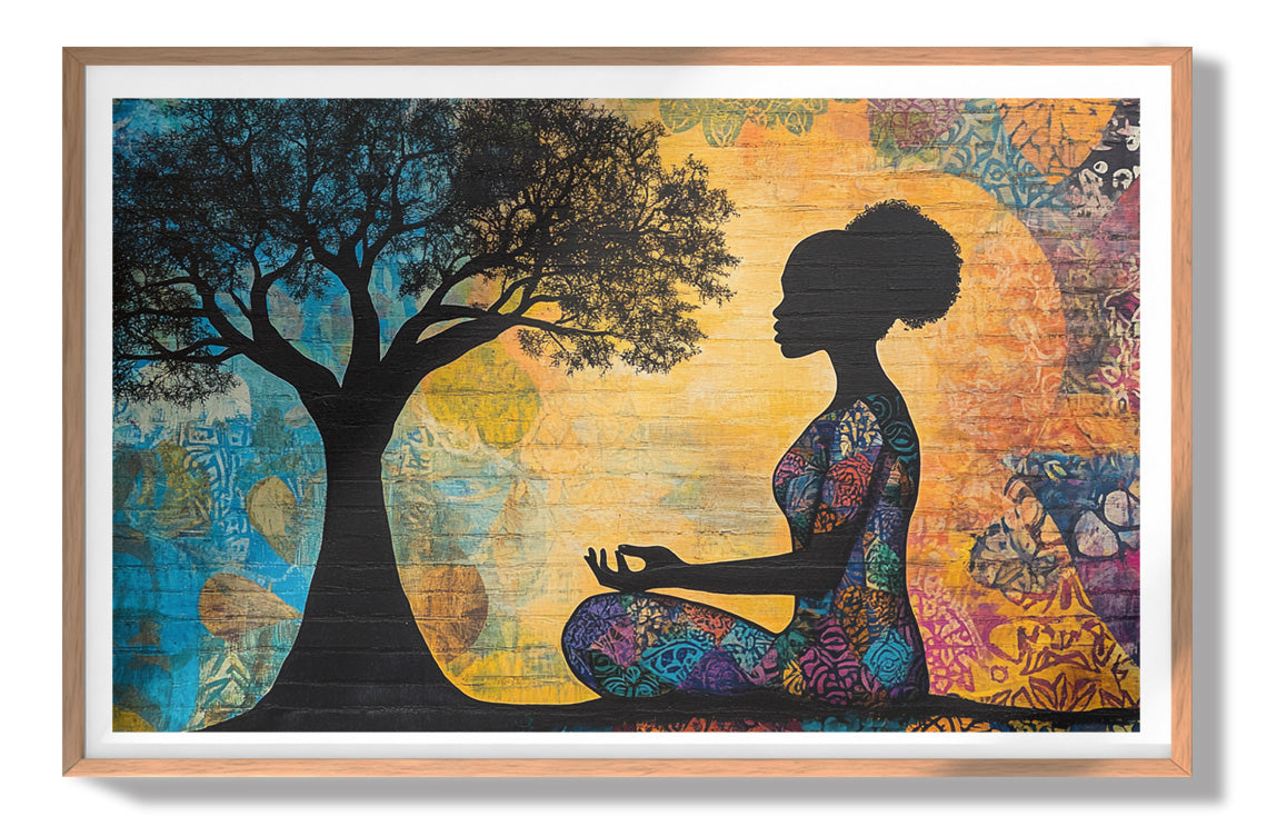 Black Woman Tree of Life African American wall art view 79