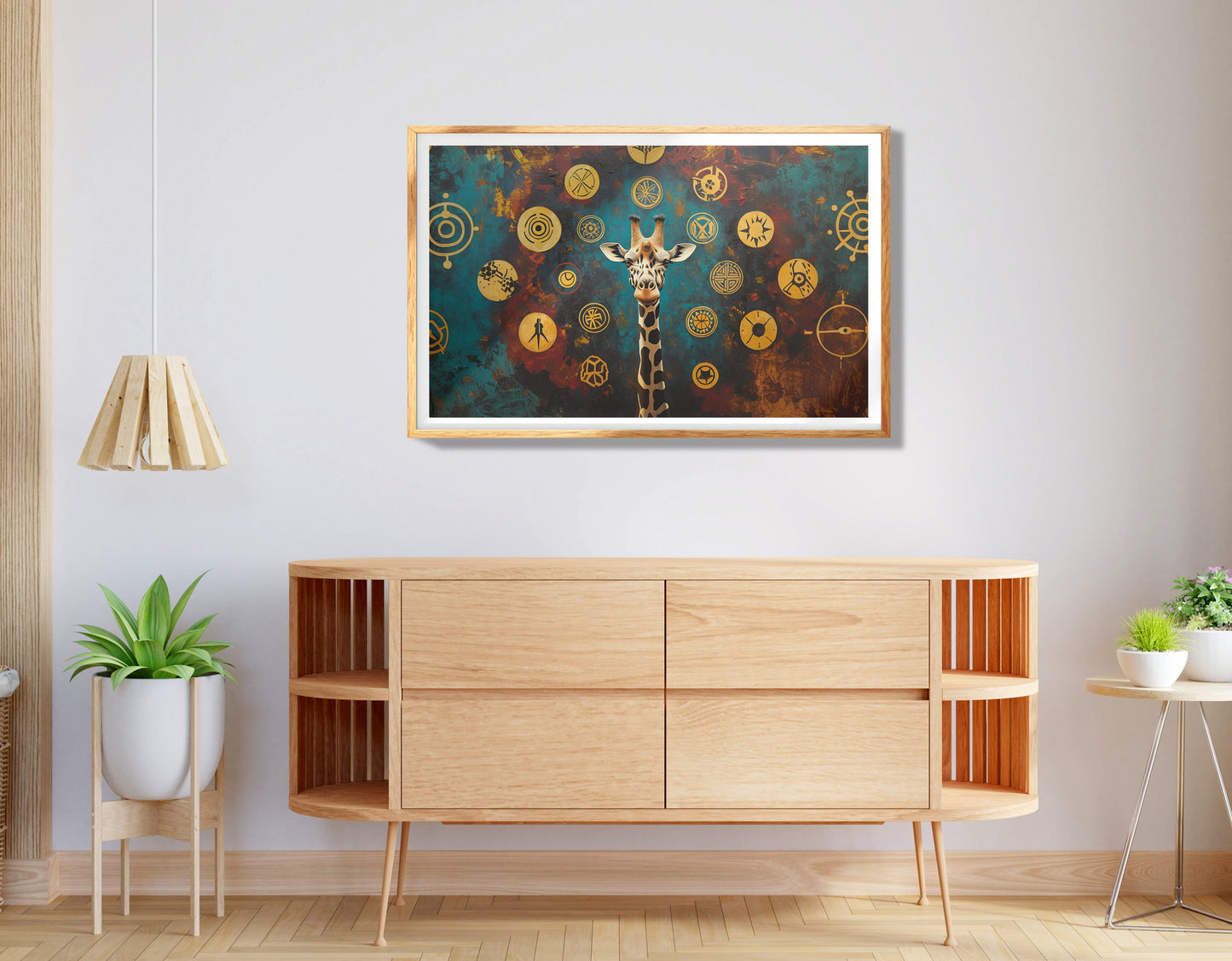 Elephant Floral Night African American canvas print view 74