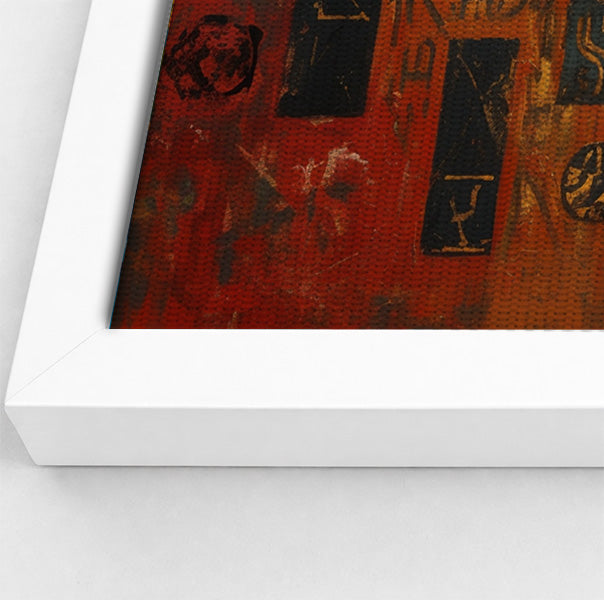Elephant Tribal Gold Black African American canvas print view 64