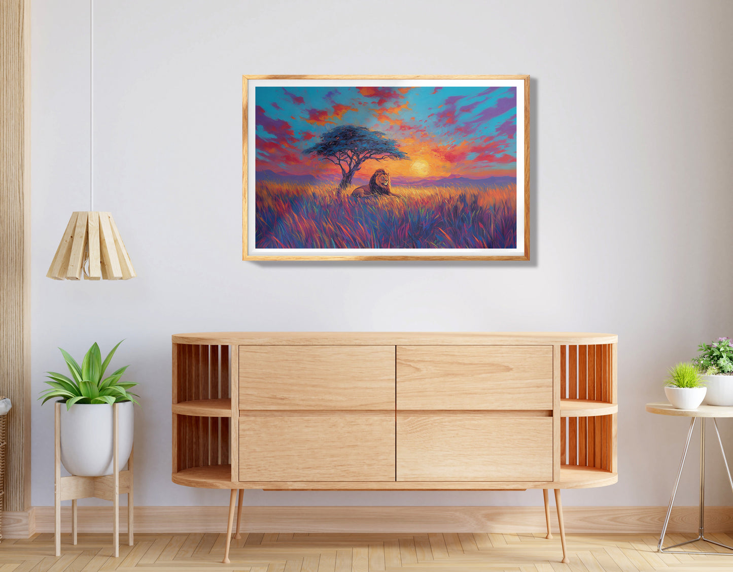 Elephant Tribal Gold Black African American canvas print view 74
