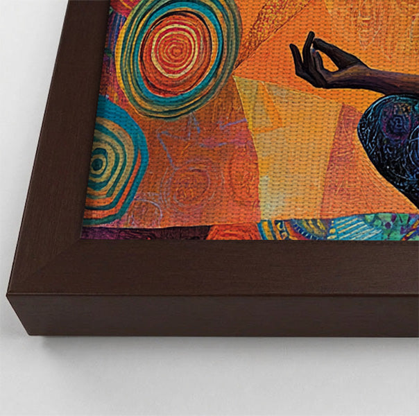 Black Woman Yoga Meditation African American wall art view 34