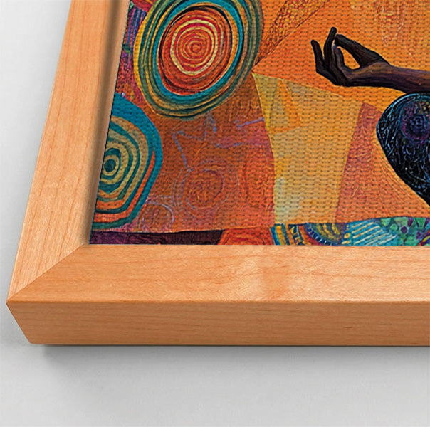 Black Woman Yoga Meditation African American wall art view 46