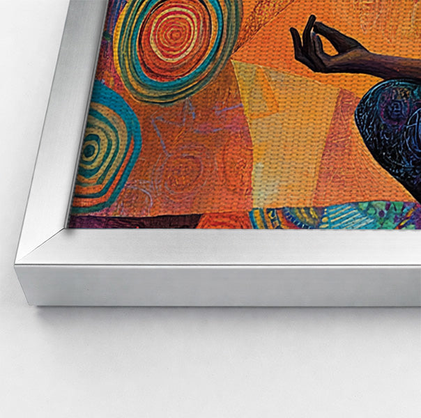 Black Woman Yoga Meditation African American wall art view 58