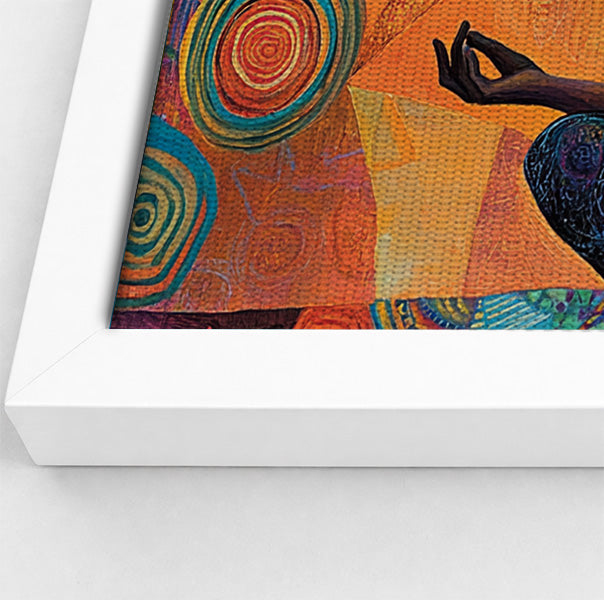 Black Woman Yoga Meditation African American wall art view 64