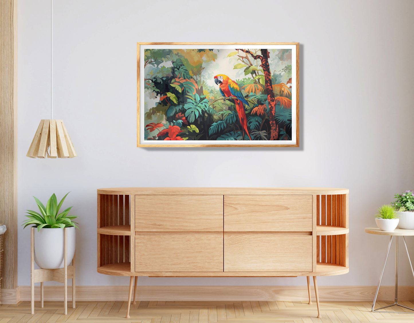 Lion Colorful Sunset Black African American canvas print view 74