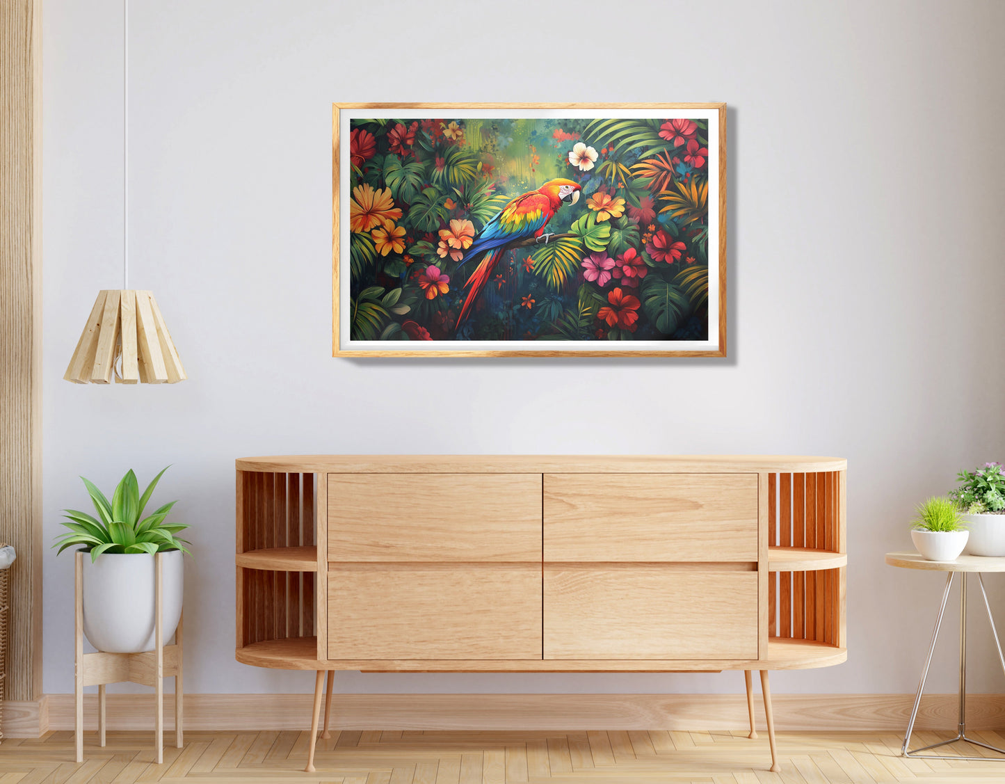 Sleeping Orange Cat Window African American canvas print view 74