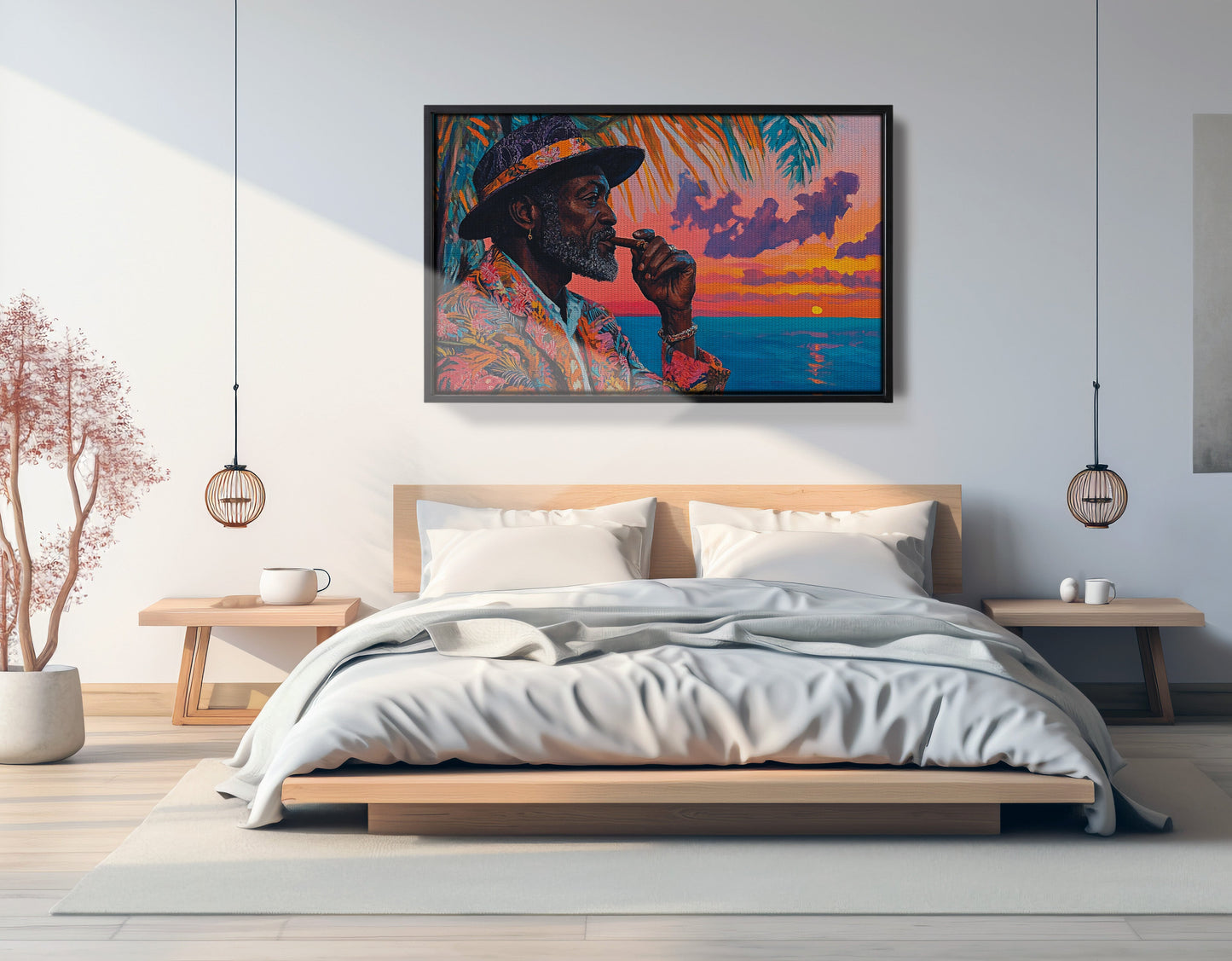 Black Man Sunset Portrait African American wall art view 27