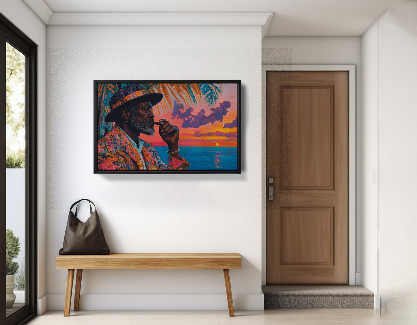 Black Man Sunset Portrait African American wall art view 29