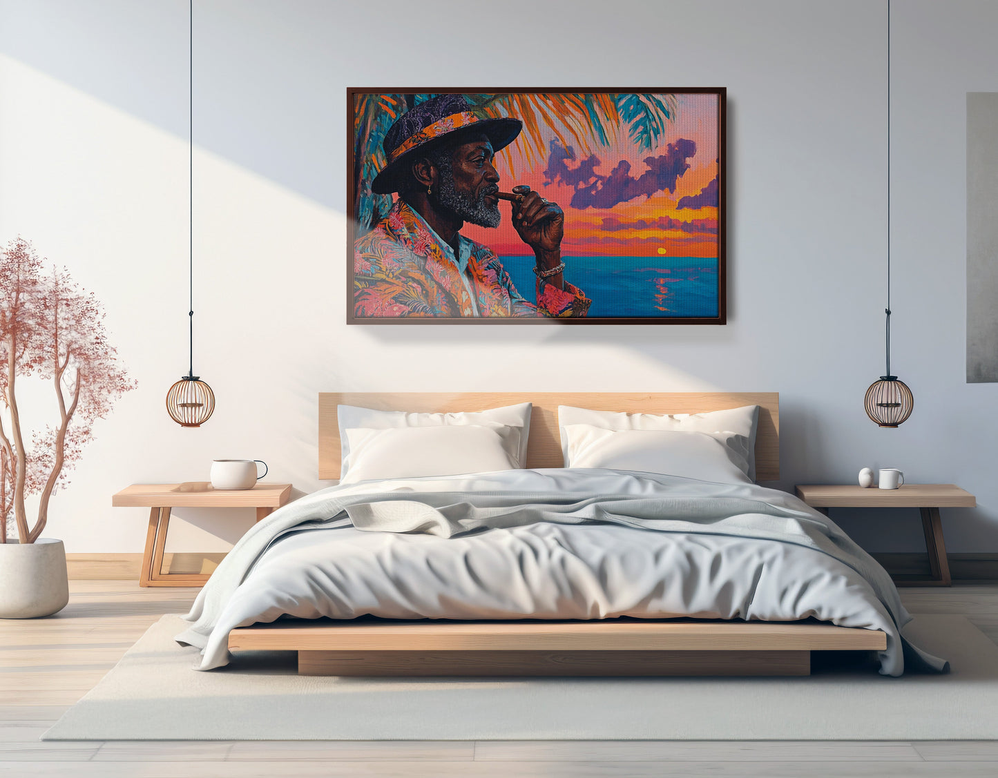 Black Man Sunset Portrait African American wall art view 33