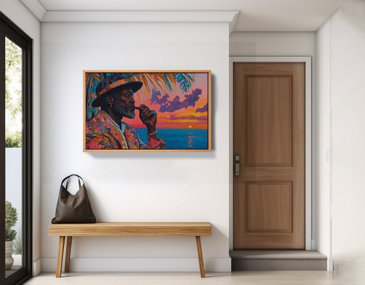Black Man Sunset Portrait African American wall art view 47